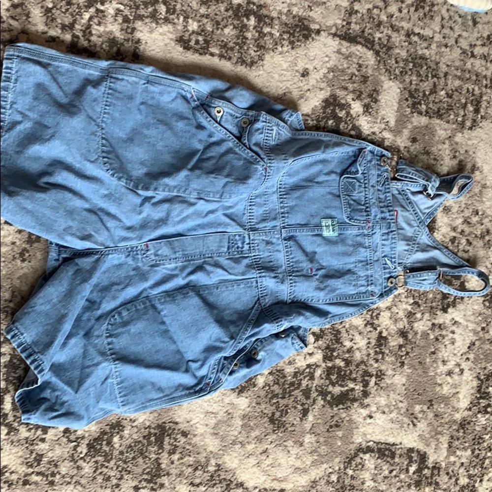 Vintage Old Navy overall shorts
